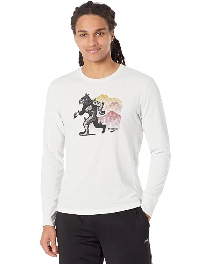 Brooks Shirts & Tops Distance Graphic Long Sleeve 5 Brooks Shirts & Tops Distance Graphic Long Sleeve - Image 5