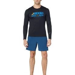 Brooks Shirts & Tops Distance Graphic Long Sleeve -Brooks Sales Store 61RUYwa POL. AC SR736920