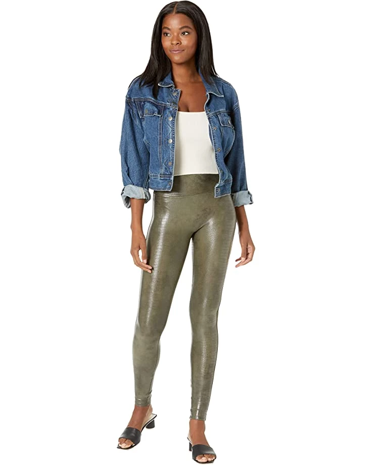 Spanx Faux Leather Croc Shine Leggings | Pants 4 Spanx Faux Leather Croc Shine Leggings | Pants - Image 4