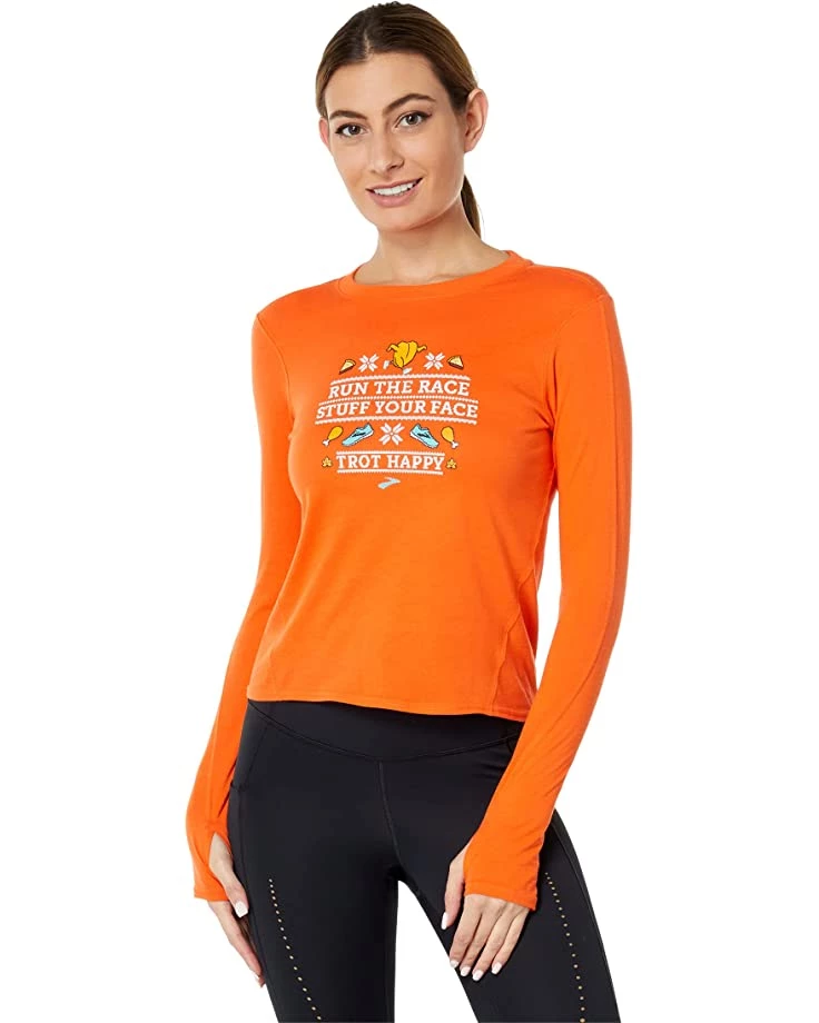 Brooks Shirts & Tops Distance Graphic Long Sleeve 5 Brooks Shirts & Tops Distance Graphic Long Sleeve - Image 5