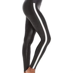 Spanx Faux Leather Side Stripe Leggings | Pants